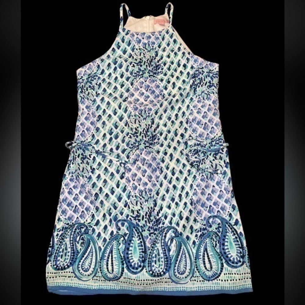 Lilly Pulitzer dress with built in shorts, romper, side ties, size 00 NWOT